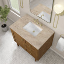 James Martin Laurent 36" Dual Mount Single Bathroom Vanity, Honey Oak