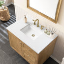 James Martin Laurent 36" Dual Mount Single Bathroom Vanity, Light Natural Oak