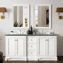 James Martin De Soto 72" Double Bathroom Vanity, Bright White