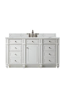 James Martin Bristol 60" Single Bathroom Vanity, Bright White
