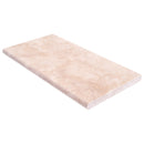 light antique travertine coping 12x24 tumbled angle view