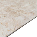 light antique travertine coping 12x24 tumbled angle view
