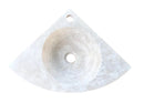 Light Beige Travertine Corner Vessel Bathroom Sink Wall Mount 15 7