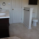 light pearl marble tile 12x12 polished 10082373 installed on bathroom floor