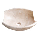 Light Beige Travertine Natural Stone Special Bowl Vessel Sink   (W)16" (L)16" (H)6"