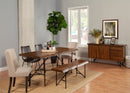 Live Edge Dining Table, Light Walnut