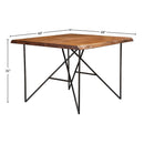 Live Edge Pub Table, Light Walnut