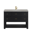 James Martin Lucian 48" Single Bathroom Vanity, Carbon Oak