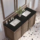 James Martin Bristol 60" Double Bathroom Vanity, Whitewashed Walnut
