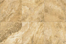 Frontier20 Travertine Select Cross Cut Scabas L Shape Mitered Edge Corner Right Look Porcelain Moldings 12x24