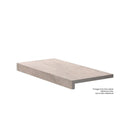 Frontier20 Travertine Select Cross Cut Beige L Shape Mitered Edge Look Porcelain Moldings 12x24