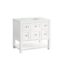 James Martin Breckenridge 36" Single Bathroom Vanity, Bright White