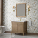 James Martin Kinnsden 36" Single Bathroom Vanity, Weathered Oak