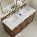 James Martin Lorelai 60" Double Bathroom Vanity, Mid-Century Walnut
