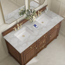 James Martin Lorelai 60" Double Bathroom Vanity, Mid-Century Walnut