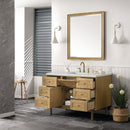 James Martin Laurent 48" Dual Mount Single Bathroom Vanity, Light Natural Oak