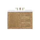 James Martin Laurent 36" Dual Mount Single Bathroom Vanity, Light Natural Oak