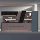 Velor · Modern Office Shelves w/ Lighting & Storage