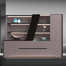 Velor · Modern Office Shelves w/ Lighting & Storage