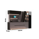 Velor · Modern Office Shelves w/ Lighting & Storage