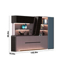 Velor · Modern Office Shelves w/ Lighting & Storage