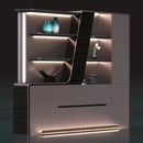 Velor · Modern Office Shelves w/ Lighting & Storage