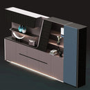 Velor · Modern Office Shelves w/ Lighting & Storage
