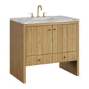 James Martin Hudson 36" Single Bathroom Vanity, Light Natural Oak