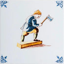 Sage Jade Glazed Delft Ceramic Tiles 6x6