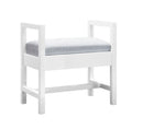 James Martin Addison 24.5" Bench, Glossy White