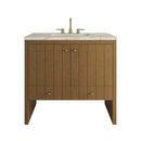 James Martin Hudson 36" Single Bathroom Vanity, Honey Oak