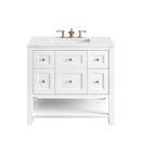 James Martin Breckenridge 36" Single Bathroom Vanity, Bright White