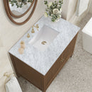 James Martin Myrrin 36" Single Bathroom Vanity, Mid-Century Walnut