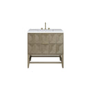 James Martin Emmeline 36" Single Bathroom Vanity, Pebble Oak