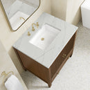 James Martin Myrrin 30" Single Bathroom Vanity, Mid-Century Walnut