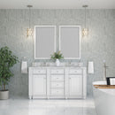 James Martin Bristol 60" Double Bathroom Vanity, Bright White