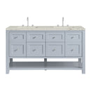 James Martin Breckenridge 60" Double Bathroom Vanity, Serenity Blue