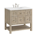 James Martin Breckenridge 36" Single Bathroom Vanity, Whitewashed Oak