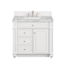 James Martin Bristol 36" Single Bathroom Vanity, Bright White