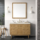 James Martin Laurent 48" Dual Mount Single Bathroom Vanity, Light Natural Oak