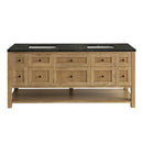 James Martin Breckenridge 72" Double Bathroom Vanity, Light Natural Oak