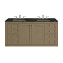James Martin Chicago 60" Double Bathroom Vanity, Walnut Whisper