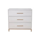 Madelyn Three Drawer Small Chest, White