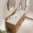 James Martin Malibu 60" Single Bathroom Vanity, Amber Birch
