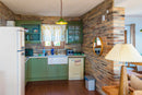 manufactured stone brick veneer ferrara old school handmade B02OS 318805 installed on traditional kitchen walls wide