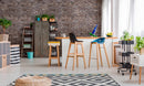 manufactured stone brick veneer chestnut handmade B09CH 317903 installed indoor wall