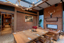 manufactured stone brick veneer slimfix orange handmade B05NG 102267 installed on restaurant wall fireplace wide