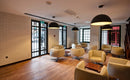 manufactured stone brick veneer slimfix white handmade B05WH 102264 installed lounge interior wall