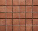 manufactured stone pavers 8x8 Isola 10 Dark Cotto F04DC 317929 top view