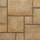 manufactured stone pavers Sienna Dark Yellow Antique Pattern F01DY 317917 top square view